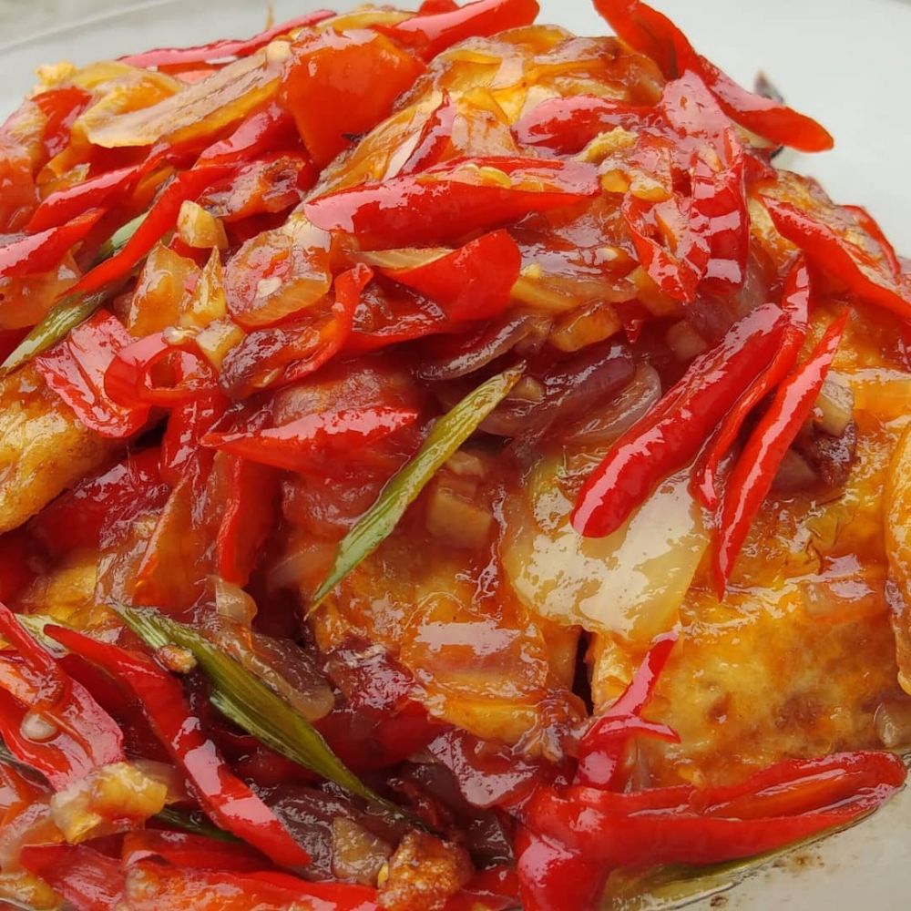 2. Telur Dadar Padang Tebal dan Berbumbu