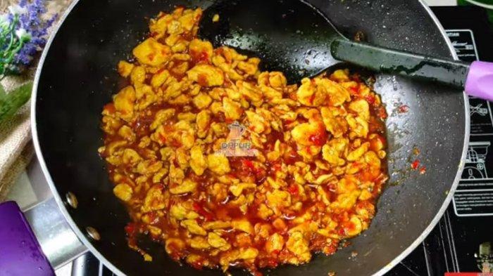 4. Telur Crispy Saus Asam Manis Pedas