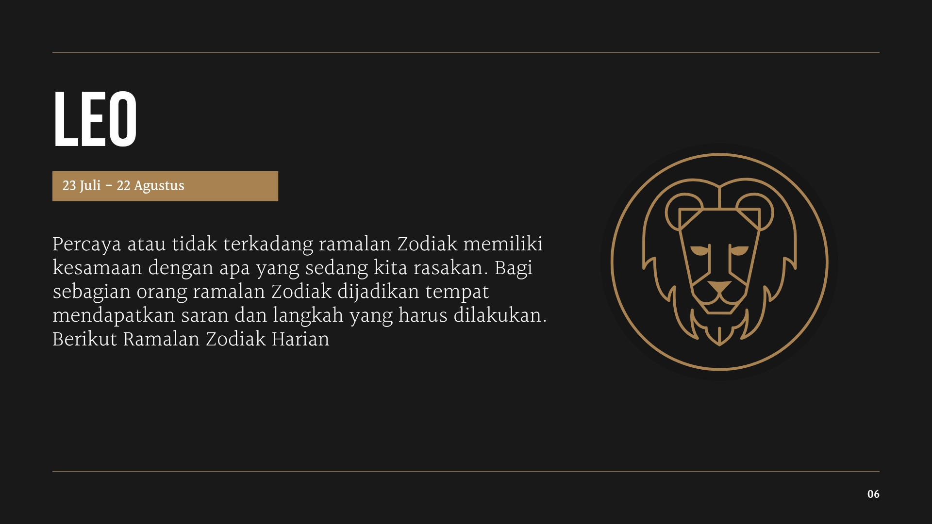 Scorpio (23 Oktober - 21 November)